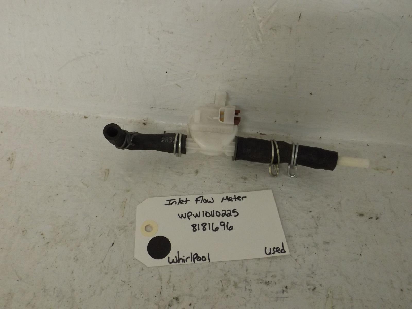 Whirlpool Washer WPW10110225 8181696 Inlet Flow Meter Used Whirlpool Washer WPW10110225 8181696 Inlet Flow Meter Used